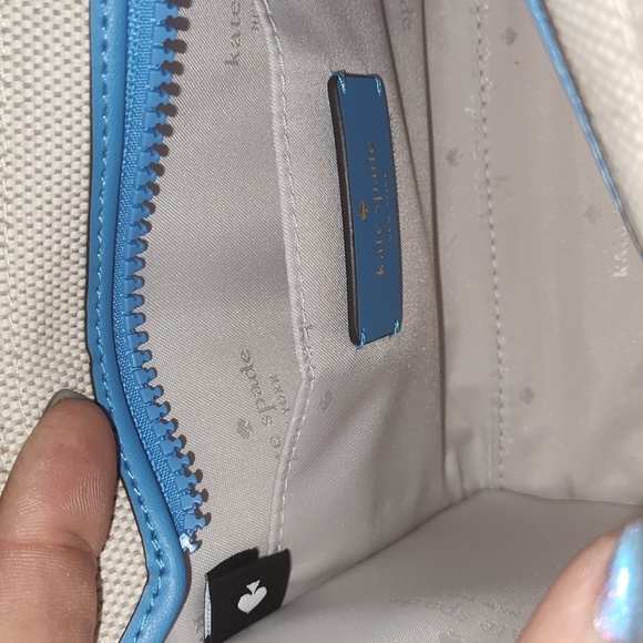 Kip Canvas Tote From Kate Spade" Multi Rainbow " Coloorway Mini Bag Retail $300 - Picture 5 of 7